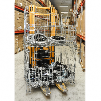 Gitterbox verzinkt 1200x1000x1180 mm mit Frontöffnung-Beschreibung lesen
