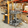 Gitterbox verzinkt 1200x1000x1180mm vorne halb zu öffnen 1000kg Tragkraft