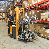 Gitterbox verzinkt 1200x1000x1180mm vorne halb zu öffnen 1000kg Tragkraft Gitterbox verzinkt 1200x1000x1180mm vorne halb zu öffnen 1000kg Tragkraft