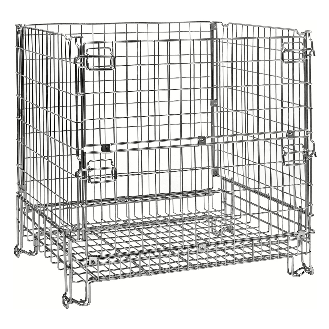 Gitterbox verzinkt 1200x1000x1180mm vorne halb zu öffnen 1000kg Tragkraft-Beschreibung lesen