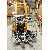 Gitterbox verzinkt 1200x1000x1180mm vorne halb zu öffnen 1000kg Tragkraft