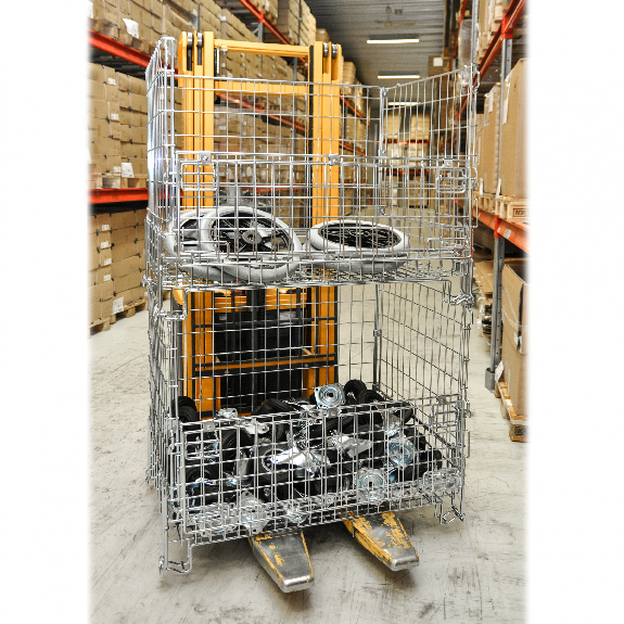 Gitterbox verzinkt 1200x1000x1180mm vorne halb zu öffnen 1000kg Tragkraft Gitterbox verzinkt 1200x1000x1180mm vorne halb zu öffnen 1000kg Tragkraft-Beschreibung lesen