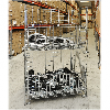 Gitterbox verzinkt 1200x1000x1180mm vorne halb zu öffnen 1000kg Tragkraft