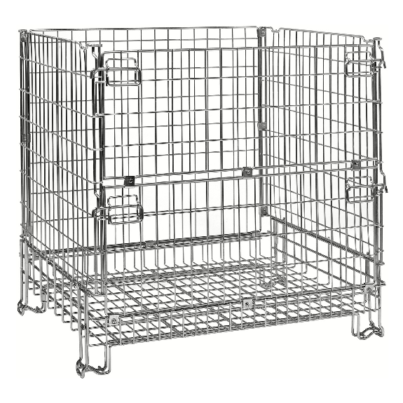 Gitterbox verzinkt 1200x1000x1180mm vorne halb zu öffnen 1000kg Tragkraft Gitterbox verzinkt 1200x1000x1180mm vorne halb zu öffnen 1000kg Tragkraft-Beschreibung lesen