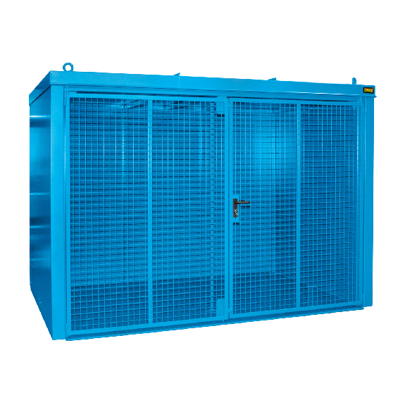 Bauer Gasflaschen-Container GFC-B M4, Lichtblau für 60x Gasflaschen Ø 230 mm-Beschreibung lesen