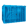 Bauer Gasflaschen-Container GFC-B M4, Lichtblau für 60x Gasflaschen Ø 230 mm Bauer Gasflaschen-Container GFC-B M4, Lichtblau für 60x Gasflaschen Ø 230 mm
