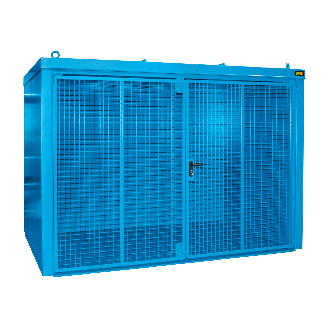 Bauer Gasflaschen-Container GFC-B M4, Lichtblau für 60x Gasflaschen Ø 230 mm-Beschreibung lesen