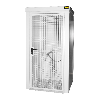 Gasflaschen-Container GFC-B M0, Grauweiß für 9x Gasflaschen Ø 230 mm-Beschreibung lesen