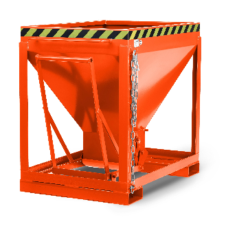 Silowagen Typ RSL 600dm³ stationär RAL 2004 Reinorange-Beschreibung lesen
