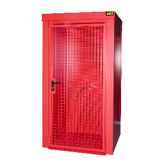Gasflaschen-Container GFC-B M0, Feuerrot für 9x Gasflaschen Ø 230 mm-Beschreibung lesen