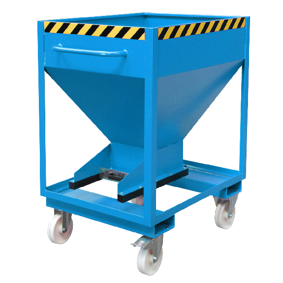 Contenedor de silo pintado azul claro-Leer más