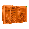 Bauer Gasflaschen-Container GFC-B M4, Gelborange für 60x Gasflaschen Ø 230 mm Bauer Gasflaschen-Container GFC-B M4, Gelborange für 60x Gasflaschen Ø 230 mm