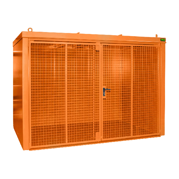 Conteneur de bouteille de gaz Bauer GFC-B M4, peint, jaune-orange-Leer más