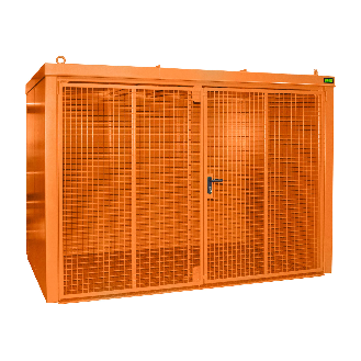 Bauer Gasflaschen-Container GFC-B M4, Gelborange für 60x Gasflaschen Ø 230 mm-Beschreibung lesen