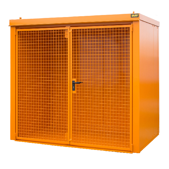 Gasflaschen-Container GFC-B M3 Gelborange für 45x Gasflaschen Ø 230 mm-Beschreibung lesen