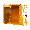 Gasflaschen-Container GFC-B M2 Gelborange für 35x Gasflaschen Ø 230 mm