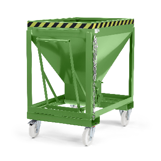 Silowagen Typ RSLF 600dm³ fahrbar RAL 6011 Resedagrün-Beschreibung lesen