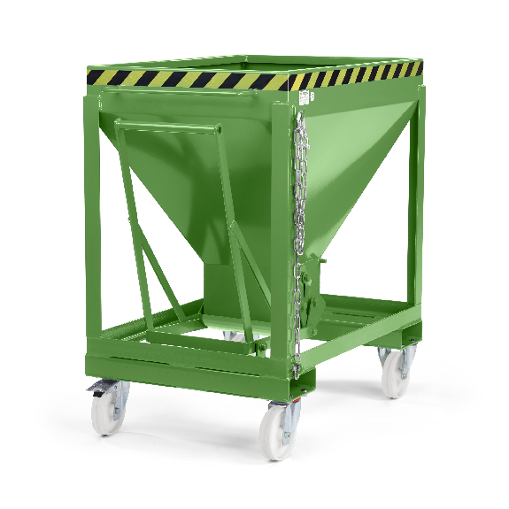 Silowagen Typ RSLF 600dm³ fahrbar RAL 6011 Resedagrün-Beschreibung lesen