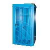 Gasflaschen-Container GFC-B M0, Lichtblau für 9x Gasflaschen Ø 230 mm