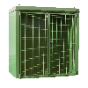 Gasflaschen-Container GFC-B M1, Resedagrün für 28x Gasflaschen Ø 230 mm