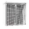 Gasflaschen-Container GFC-B M1, Grauweiß für 28x Gasflaschen Ø 230 mm