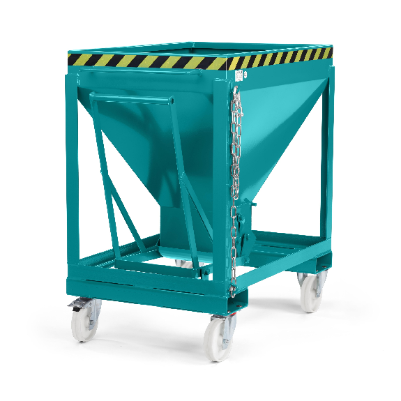 Silowagen Typ RSLF 375dm³ fahrbar RAL 5018 Türkisblau Silowagen Typ RSLF 375dm³ fahrbar RAL 5018 Türkisblau-Beschreibung lesen