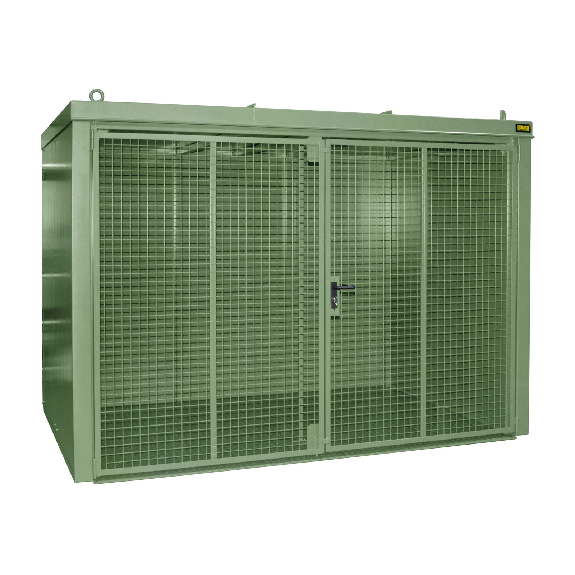 Conteneur de bouteille de gaz Bauer GFC-B M4, peint, vert réséda-Leer más