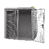 Gasflaschen-Container GFC-B M2, Mausgrau für 35x Gasflaschen Ø 230 mm