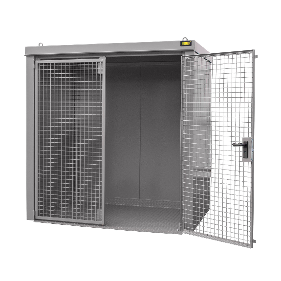 Gasflaschen-Container GFC-B M2, Mausgrau für 35x Gasflaschen Ø 230 mm Gasflaschen-Container GFC-B M2, Mausgrau für 35x Gasflaschen Ø 230 mm-Beschreibung lesen