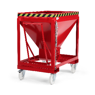 Silowagen Typ RSLF 375dm³ fahrbar RAL 3000 Feuerrot-Beschreibung lesen