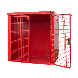 Gasflaschen-Container GFC-B M2, Feuerrot für 35x Gasflaschen Ø 230 mm-Beschreibung lesen