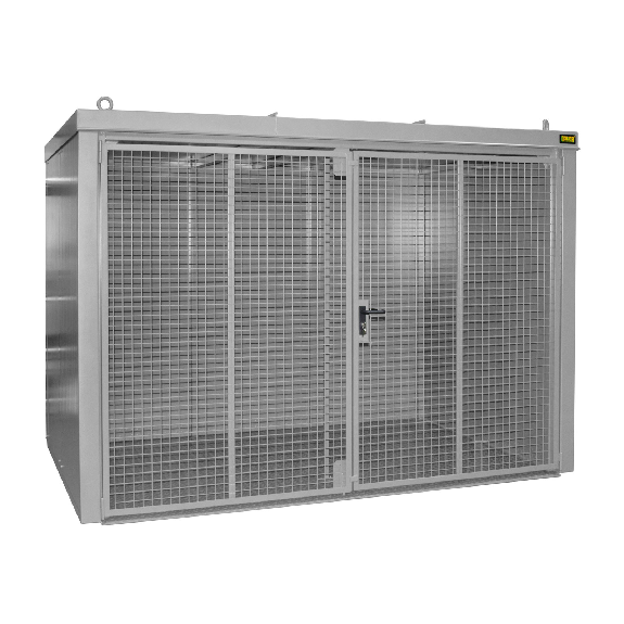 Conteneur de bouteille de gaz Bauer GFC-B M4, peint, gris souris-Leer más