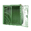 Gasflaschen-Container GFC-B M2, Resedagrün für 35x Gasflaschen Ø 230 mm