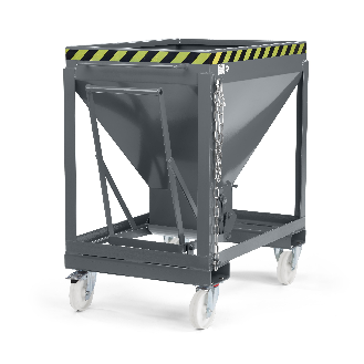 Silowagen Typ RSLF 600dm³ fahrbar RAL 7005 Mausgrau-Beschreibung lesen