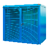 Gasflaschen-Container GFC-B M3, Lichtblau für 45x Gasflaschen Ø 230 mm