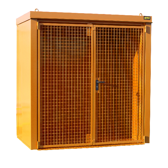 Gasflaschen-Container GFC-B M1, Gelborange für 28x Gasflaschen Ø 230 mm Gasflaschen-Container GFC-B M1, Gelborange für 28x Gasflaschen Ø 230 mm-Beschreibung lesen