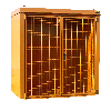 Gasflaschen-Container GFC-B M1, Gelborange für 28x Gasflaschen Ø 230 mm