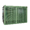 Bauer Gasflaschen-Container GFC-B M5, Resedagrün für 96x Gasflaschen Ø 230 mm Bauer Gasflaschen-Container GFC-B M5, Resedagrün für 96x Gasflaschen Ø 230 mm