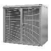 Gasflaschen-Container GFC-B M3, Mausgrau für 45x Gasflaschen Ø 230 mm
