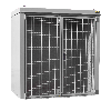 Gasflaschen-Container GFC-B M1, Mausgrau für 28x Gasflaschen Ø 230 mm