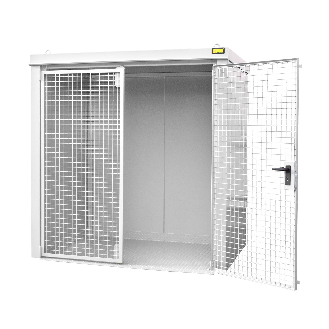 Gasflaschen-Container GFC-B M2, Grauweiß für 35x Gasflaschen Ø 230 mm-Beschreibung lesen