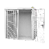 Gasflaschen-Container GFC-B M2, Grauweiß für 35x Gasflaschen Ø 230 mm