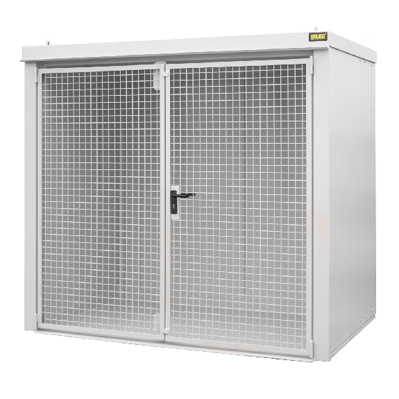 Gasflaschen-Container GFC-B M3, Grauweiß für 45x Gasflaschen Ø 230 mm Gasflaschen-Container GFC-B M3, Grauweiß für 45x Gasflaschen Ø 230 mm-Beschreibung lesen