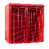 Gasflaschen-Container GFC-B M1, Feuerrot für 28x Gasflaschen Ø 230 mm