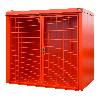 Gasflaschen-Container GFC-B M3, Feuerrot für 45x Gasflaschen Ø 230 mm