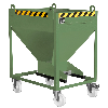 Silobehälter SR-D 375, lackiert, Resedagrün