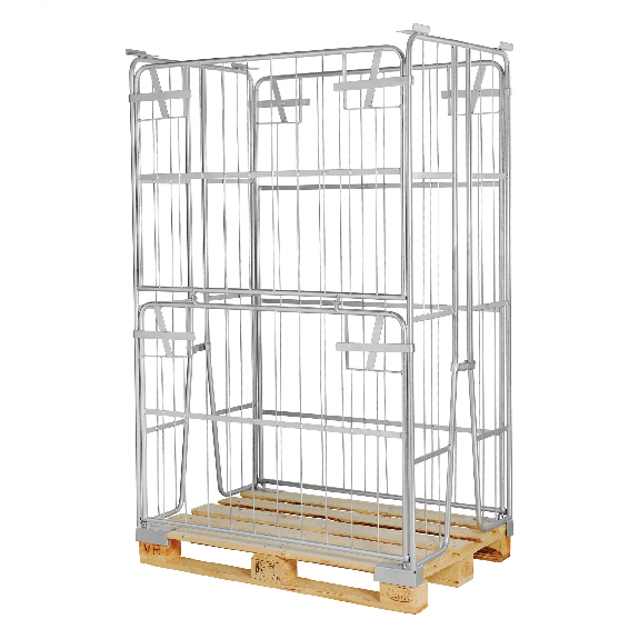 Palettencontainer verzinkt 1800mm hoch passend zu Europaletten 1200x800mm Palettencontainer verzinkt 1800mm hoch passend zu Europaletten 1200x800mm-Beschreibung lesen