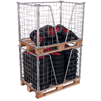 VARIOfit Palettenaufsatz Typ 63 aus verzinktem Stahl 1200x1000mm Maße, 1200mm Höhe-Beschreibung lesen