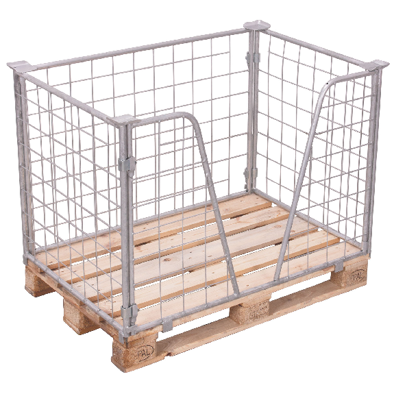 VARIOfit Palettenaufsatz Typ 63 aus verzinktem Stahl 1200x1000mm Maße, 1600mm Höhe VARIOfit Palettenaufsatz Typ 63 aus verzinktem Stahl 1200x1000mm Maße, 1600mm Höhe-Beschreibung lesen