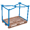 VARIOfit Palettenaufsatz Typ 65 aus Stahl 1200x800mm Maße, 1000mm Höhe VARIOfit Palettenaufsatz Typ 65 aus Stahl 1200x800mm Maße, 1000mm Höhe
